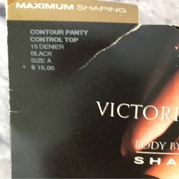 Vintage New in package Victoria’s Secret‎ Black Hosiery Maximum Shaping Size A - Picture 3 of 3
